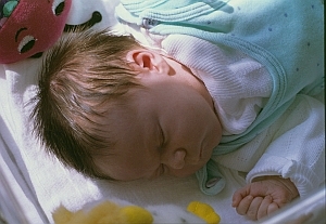 Dia PRO-Scan, Beispiel 1: schlafendes Baby
