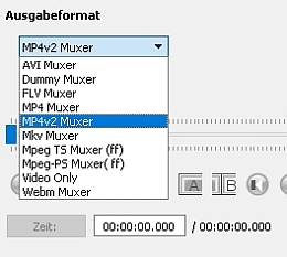 avidemux Einstellungen MP4v2