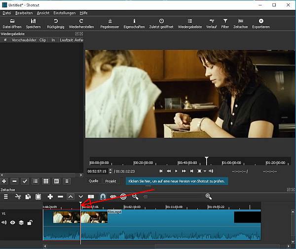 shotcut Film schneiden